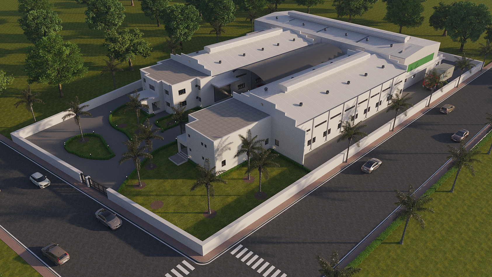 DMPL factory interior with CNC machining centers and valve manufacturing equipment